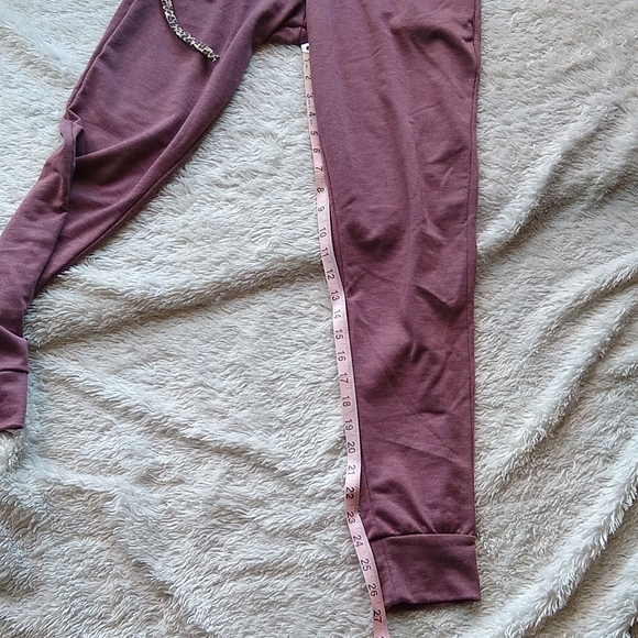 Dusty Rose XS Joggers style slim sweatpants lounge wear by 7th Ray - Picture 4 of 4